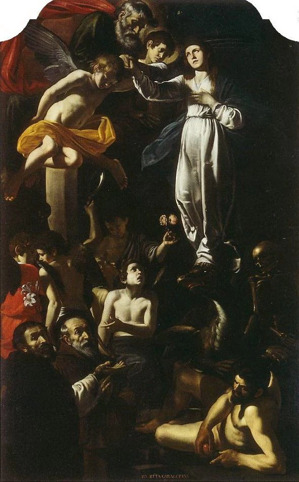 Immacolata concezione con san Francesco da Paola e san Domenico - Chiesa di Santa Maria della Stella, Napoli